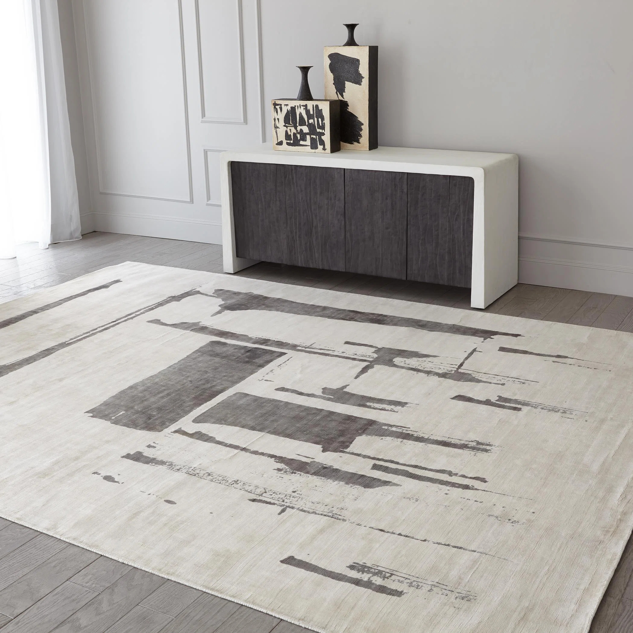 Edifice Rug-Cream/Charcoal | Wayfair North America