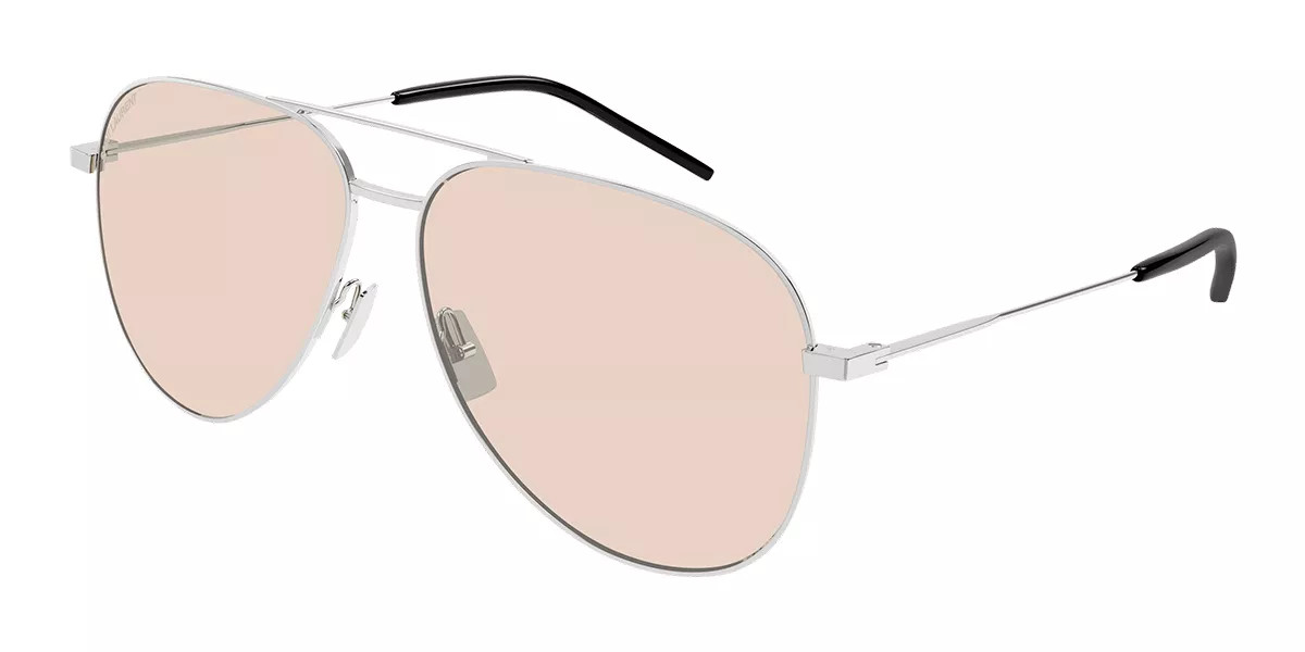 Saint Laurent CLASSIC 11 072 Men's Sunglasses Silver Size 59 - Free RX Lenses - Free RX Lenses | SmartBuyGlasses Global