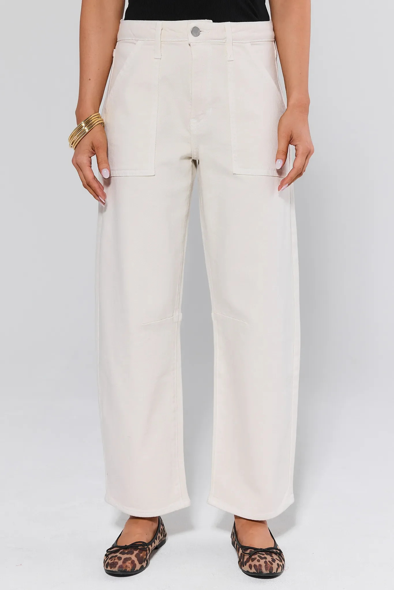 Alice White Barrel Jeans | Avara