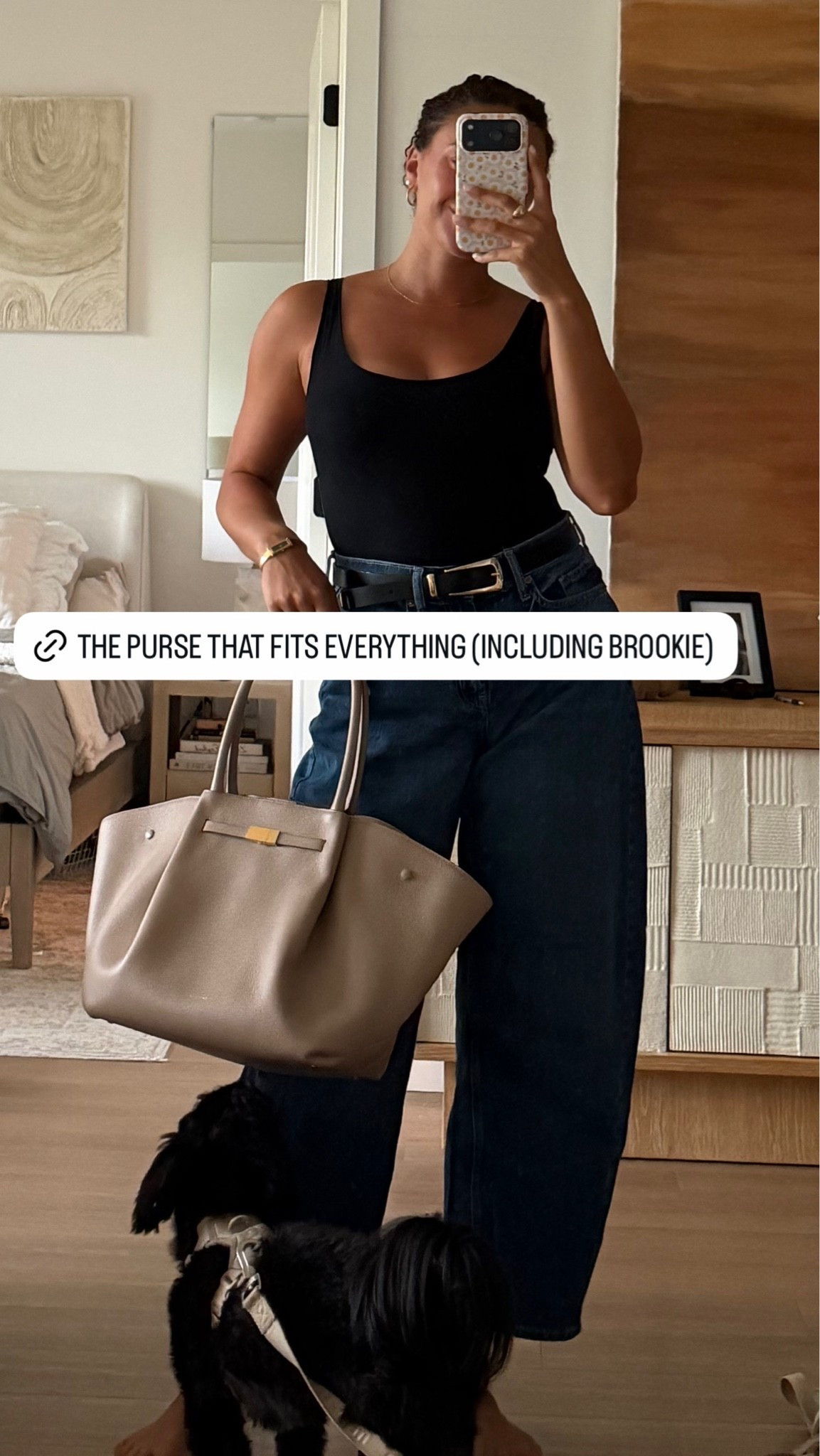 The perfect sized work tote! This does my laptop, water bottle, and even my dog when needed lol

#LTKootd #LTKWorkwear