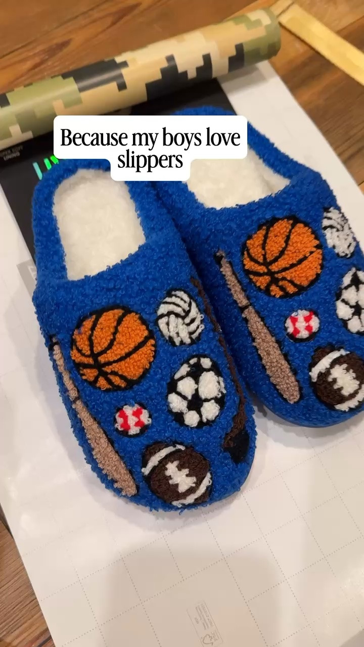 Seriously the cutest gift for boys, my seven year old is obsessed with these sporty house slippers. 

#boys #giftsforboys #boysslippers

#LTKKids