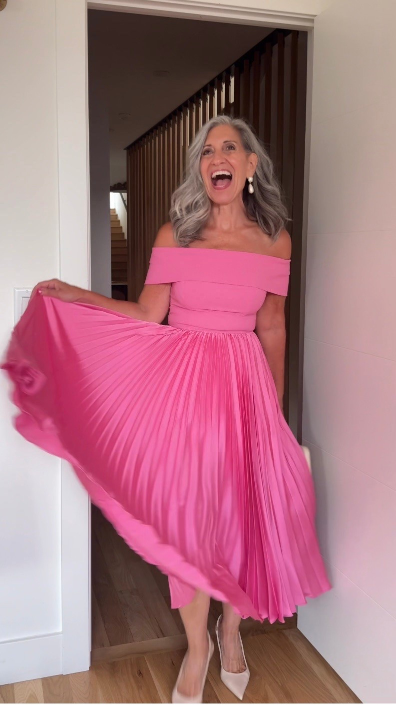 🌸 Wedding Guest Dresses (some are perfect for Mother of the Bride and Mother of the Groom!)

The off-shoulder neckline frames the face and collarbone beautifully while the pleated skirt moves with total effortless elegant grace all evening long.

Save this and share it with a friend who’s shopping. 💌

Sizing | 5’4½” | 135 | medium or 6

Wedding Guest Dress | Fashion over 50 | Mother of the Bride | Mother of the Groom | Black Tie | Formal Gown | Summer Wedding | Fall Wedding | Tummy Flattering Dresses | Special Occasion | Off Shoulder Gown

#LTKSeasonal #LTKOver40 #LTKWedding