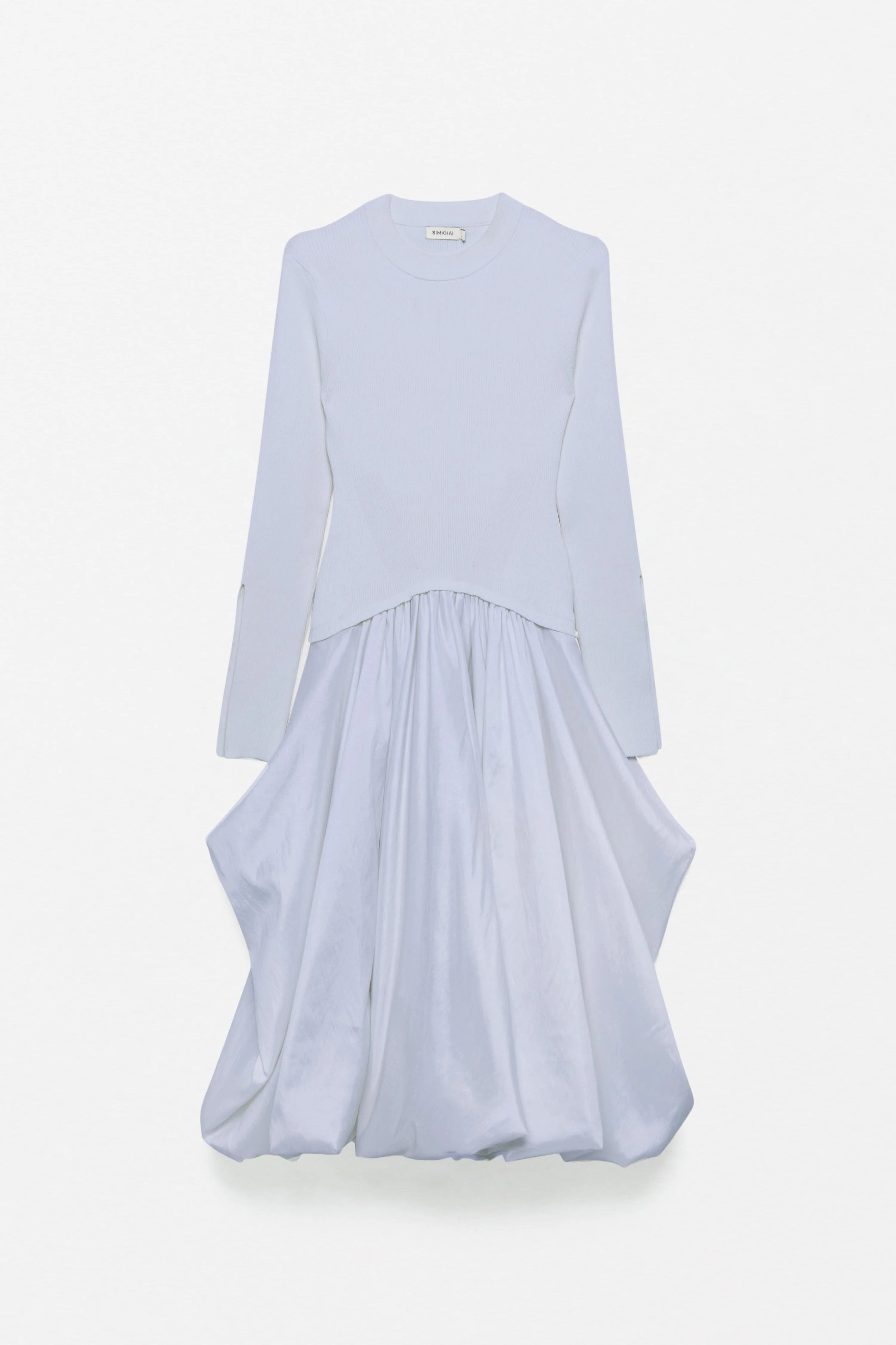 Kenlie Taffeta Knit Midi Dress | Simkhai