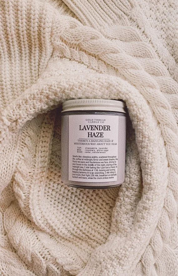 Lavender Haze (Lavender & White Sage) 8 oz Candle MIDNIGHTS | Etsy (US)