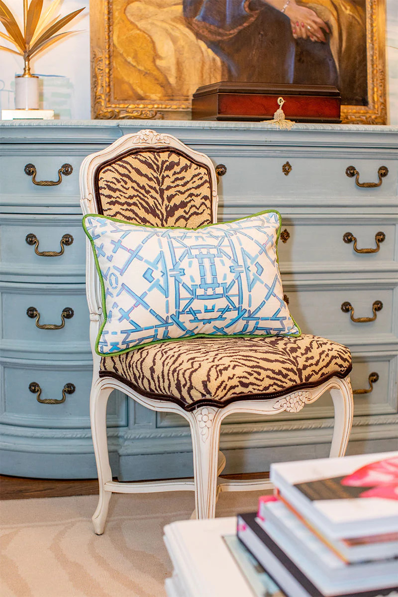Blue Trellis\u00a9 Lumbar Pillow | House Of MBR
