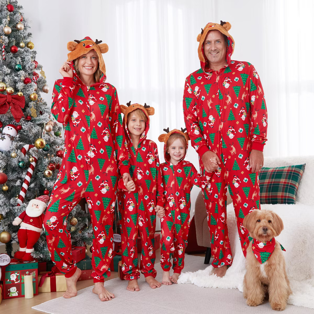 PATPAT Matching Family Christmas Onesie Pajamas C Holiday Hooded Jumpsuit Sleepwear PJs Couples X... | Target