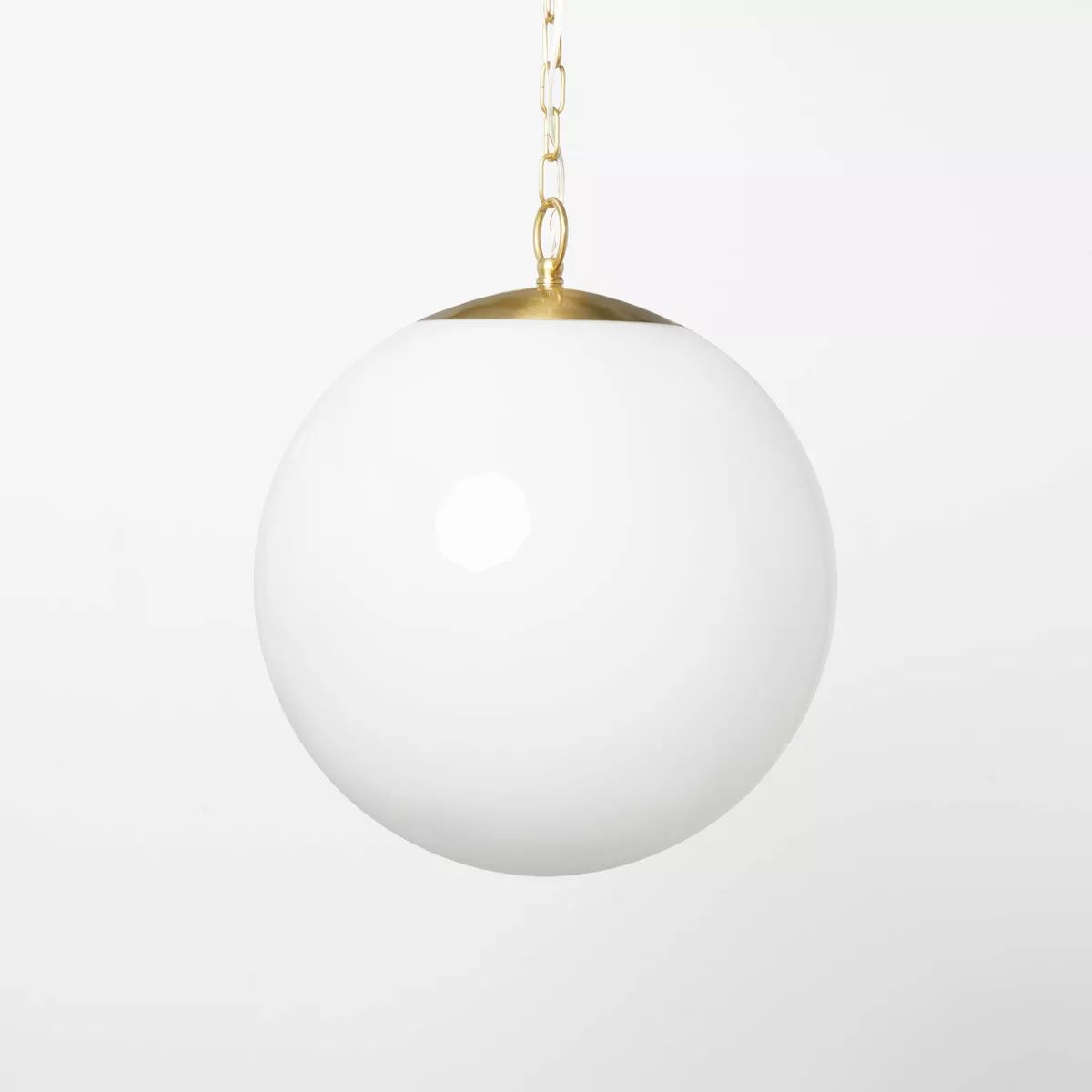 Milk Glass Ceiling Pendant Brass - Threshold™ designed with Studio McGee | Target