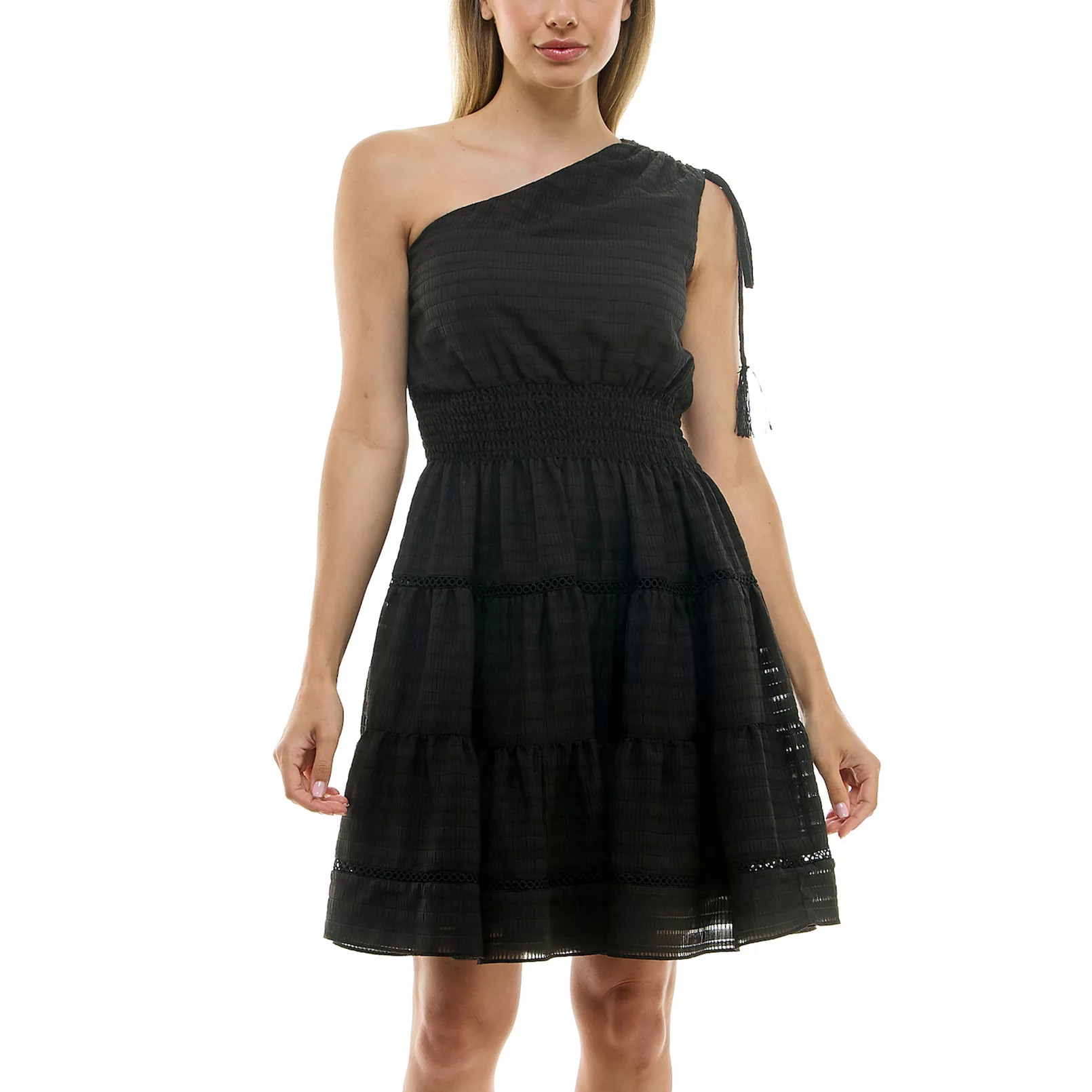 Women's Taylor Stripe Seersucker Dress with Smocking Waist | Kohl's