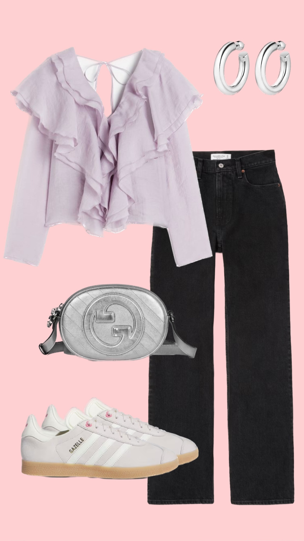 day to night outfit. cute casual, casual work outfit. adidas sneakers!!
#gazelles #silverbag #blackjeans #casualworkfit #ootd

#LTKworkwear #LTKMostLoved #LTKfindsunder50