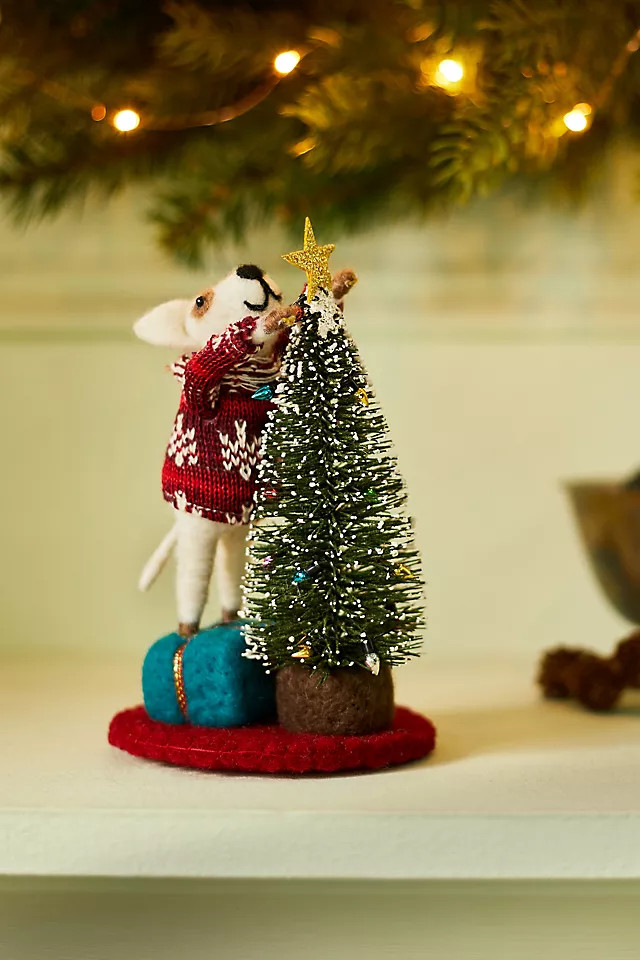 Decorating Pup Felt Ornament | Anthropologie (US)