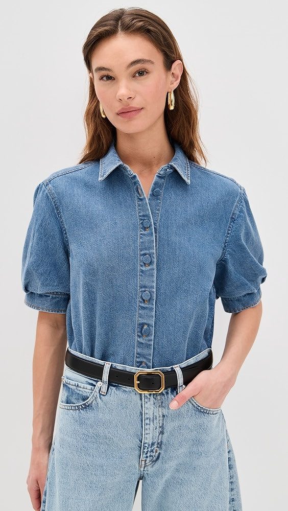 FRAME The Billow Sleeve Shirt | Shopbop | Shopbop