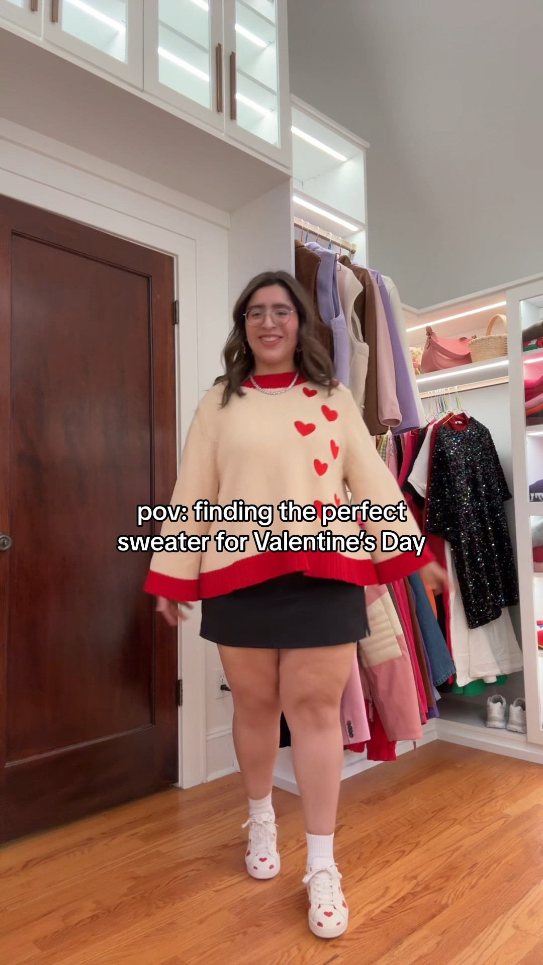 Medium in the sweater
Large in the skort
Size down a whole size in the shoes! They run super big 

#LTKmidsize #LTKSeasonal #LTKfindsunder50