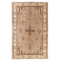 Vintage Handmade Art Deco Chinese Rug in Soft Faded Taupe, Brown & Beige Colors. 5.2x8 Ft, Ba368 | Etsy (US)