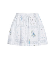 The Audrey Short - White Floral Patchwork | Hill House Home