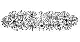 DII 18x72" Polyester Lace Table Runner, Black Spider Web - Perfect for Halloween, Dinner Parties and | Amazon (US)
