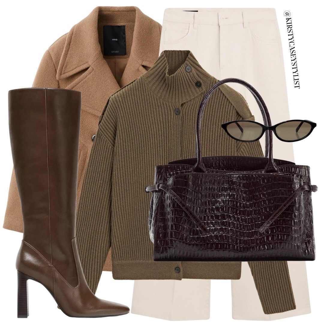 Earthy tones are my go to🤎

#winteroutfit #ootdinspo #widelegjeans #massimodutti #highstreetoutfit