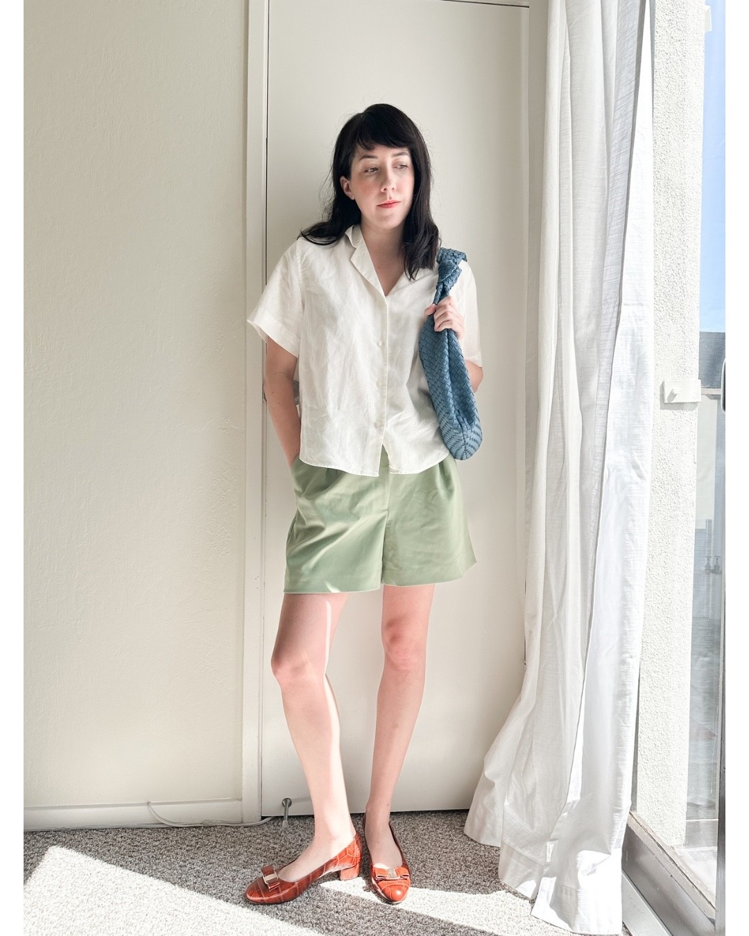 This Uniqlo white blouse is so great for everyday outfits! And this Anthropologie bag too 

#LTKFindsUnder50 #LTKShoeCrush #LTKItBag