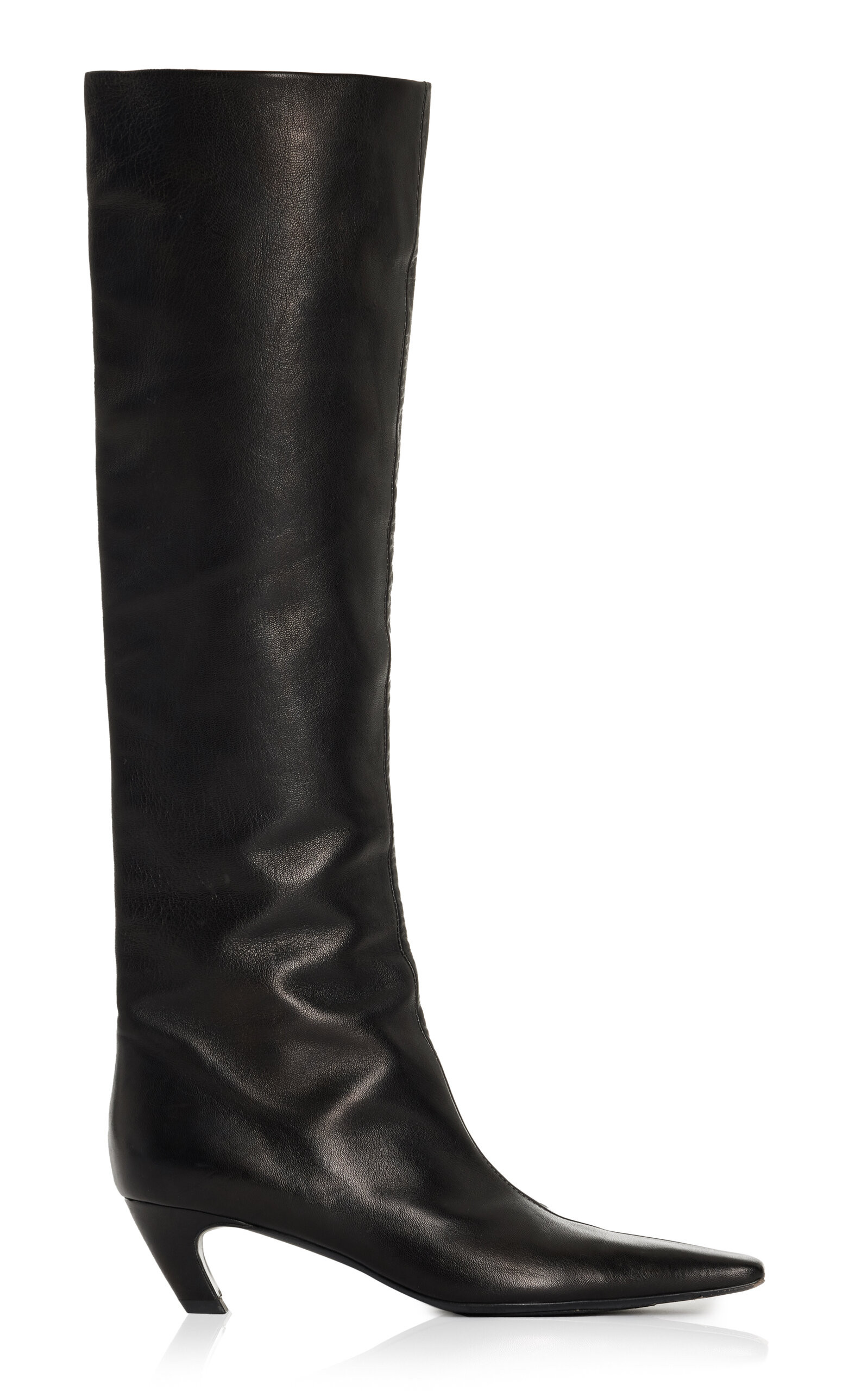Khaite Davis Knee High Leather Boots - Moda Operandi | Moda Operandi (Global)