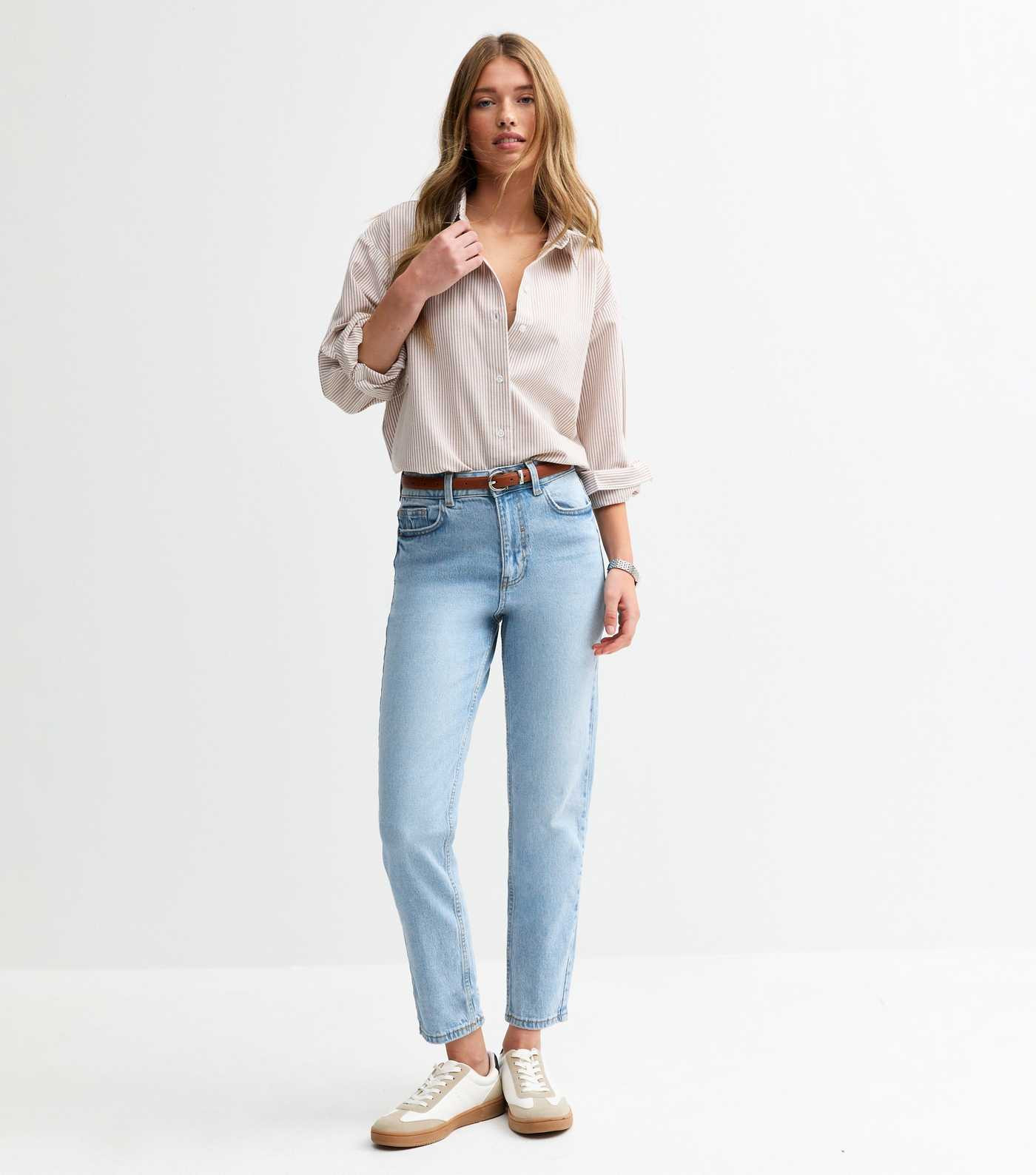 Pale Blue High Waist Tori Mom Jeans
						
						Add to Saved Items
						Remove from Saved Items | New Look (UK)