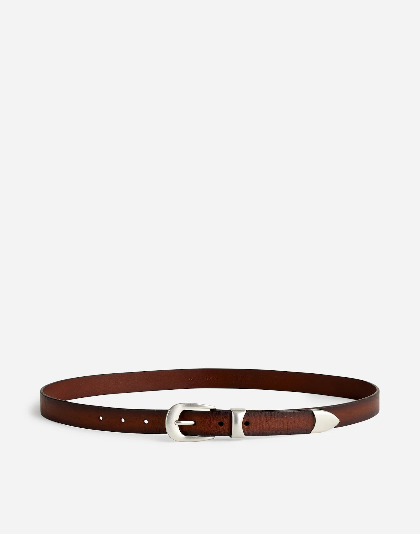 Metal-Tipped Three-Piece Leather Belt | Madewell | Madewell