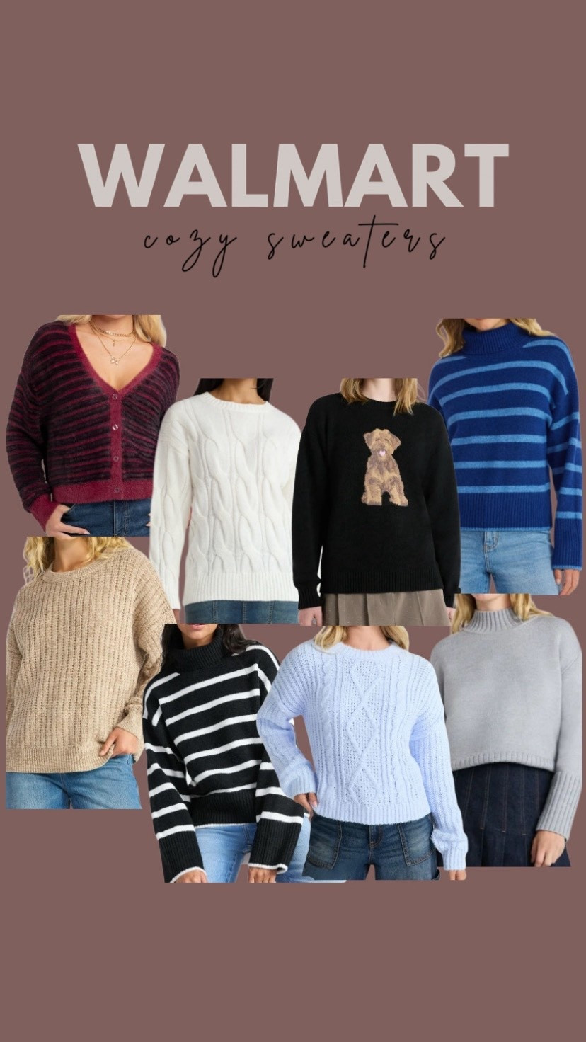 Walmart cozy sweaters 

#LTKHoliday #LTKSaleAlert #LTKFindsUnder50
