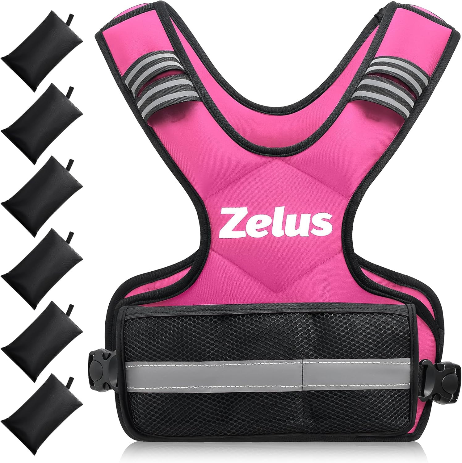 ZELUS Weighted Vest for Men Women,Adjustable 4-32lb Vest, Removable Weights | Amazon (US)