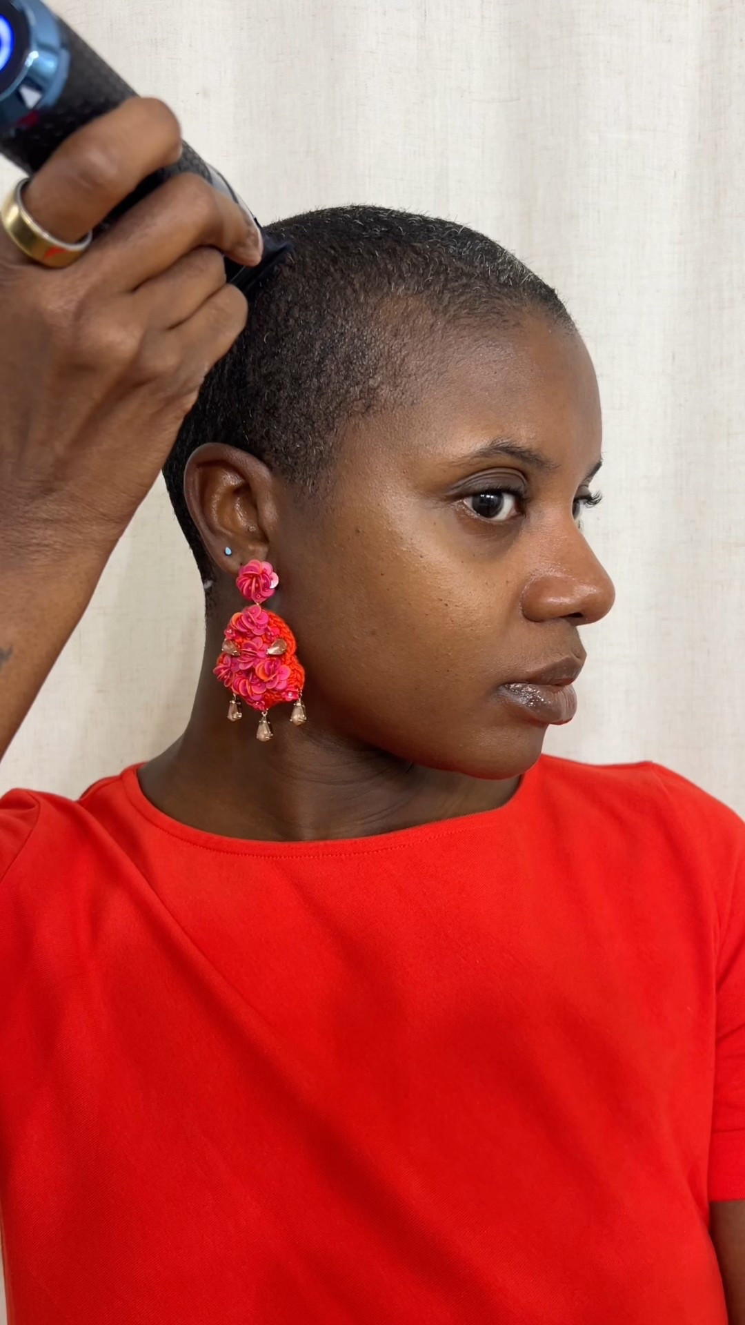 Red dress for Valentine’s Day & Weekly buzz cut with BaByliss clippers and pattern beauty scalp care. After my cut I use the scalp scrub, shampoo and scalp serum. It’s amazing! 

#LTKValentine #LTKmorningroutine