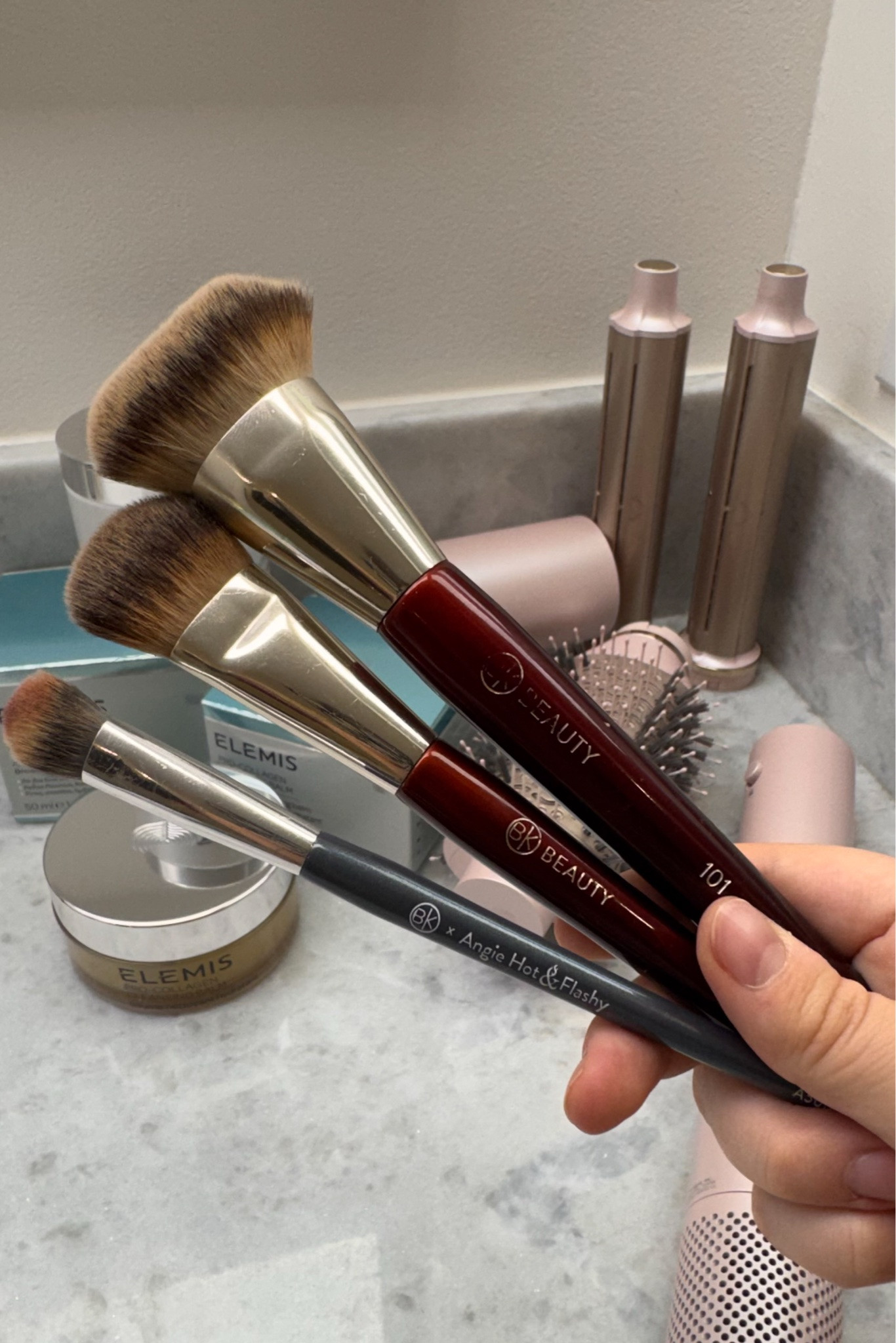 BK Beauty makeup brushes are in the Nordstrom Anniversary Sale. The 101 is my everyday foundation brush and the BK x Angie Hot & Flashy is perfect for cream blush and precision work. Soft, dense, and they wash beautifully. Ends August 9.

#LTKBeauty #LTKSaleAlert #LTKselfcare