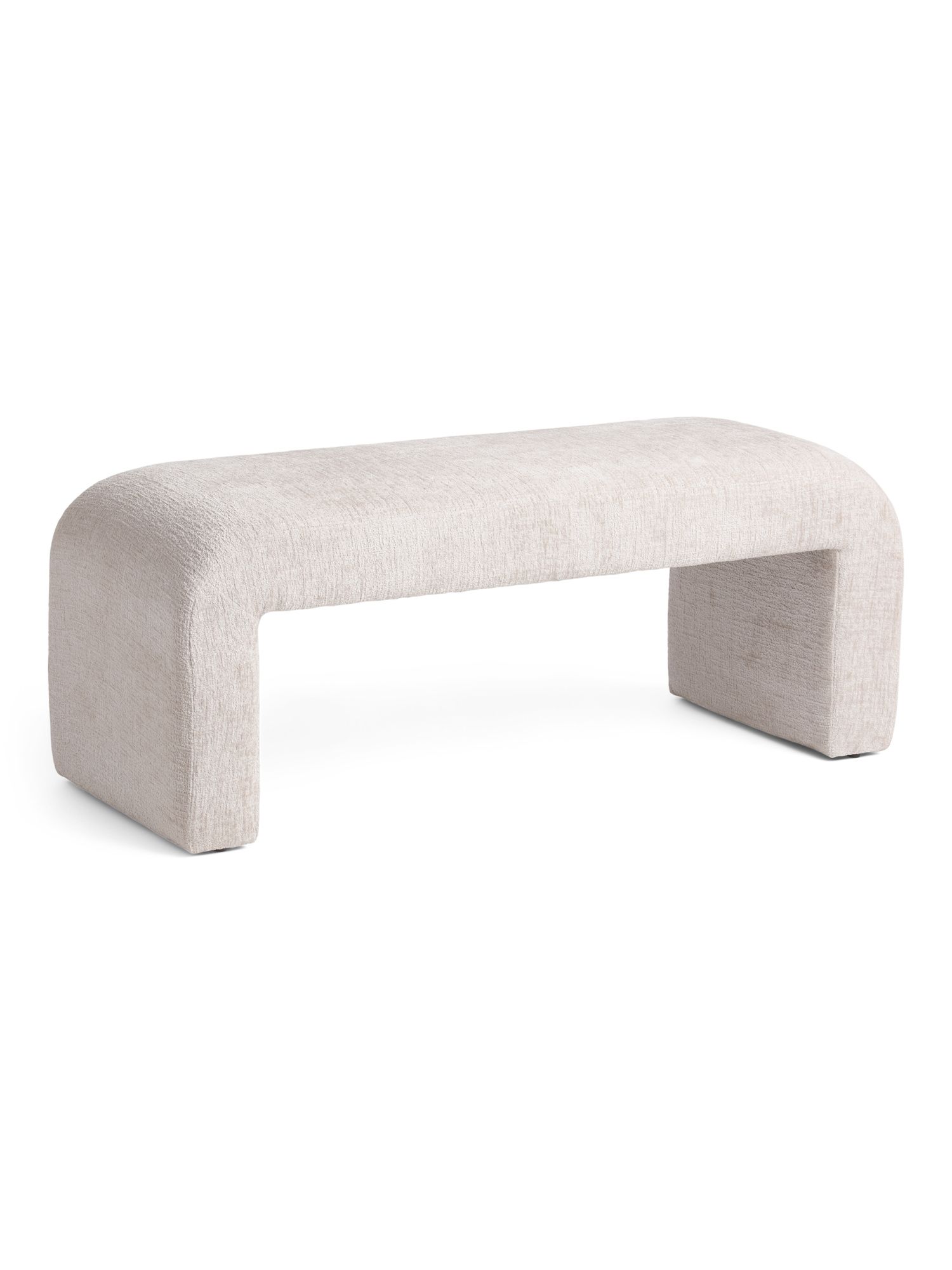 Modern Upholstered Curved Bench | TJ Maxx