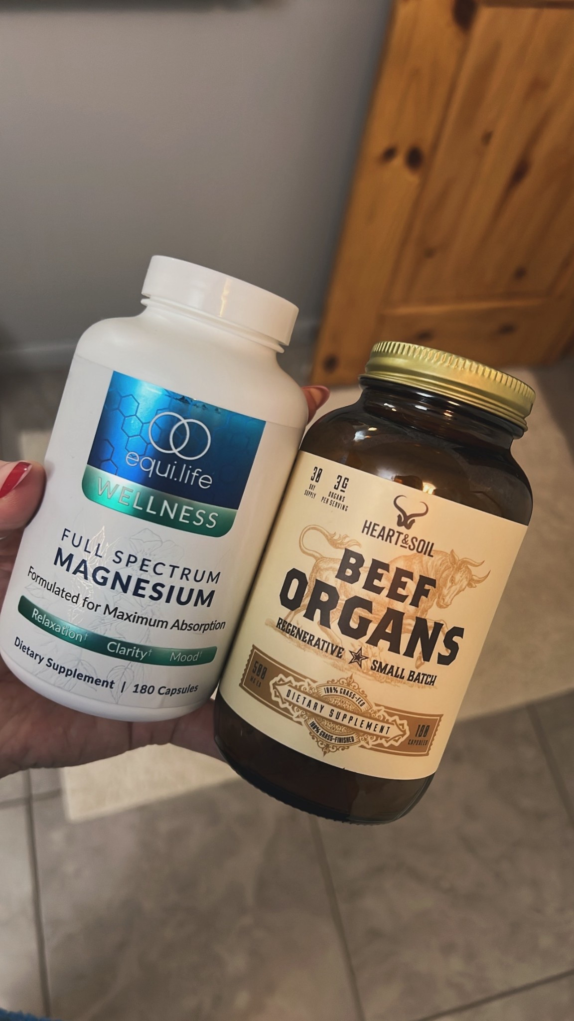 If I had to pick just two supplements that I won’t go to bed with out it’s these two! My hair is growing, it’s so much heather and thicker, I’m sleeping like a baby, my bloating is down, my jeans are fitting, I have mental clarity, I have little to no migraines, and I feel overall amazing! 

#LTKselfcare #LTKmomlife #LTKdayinmylife