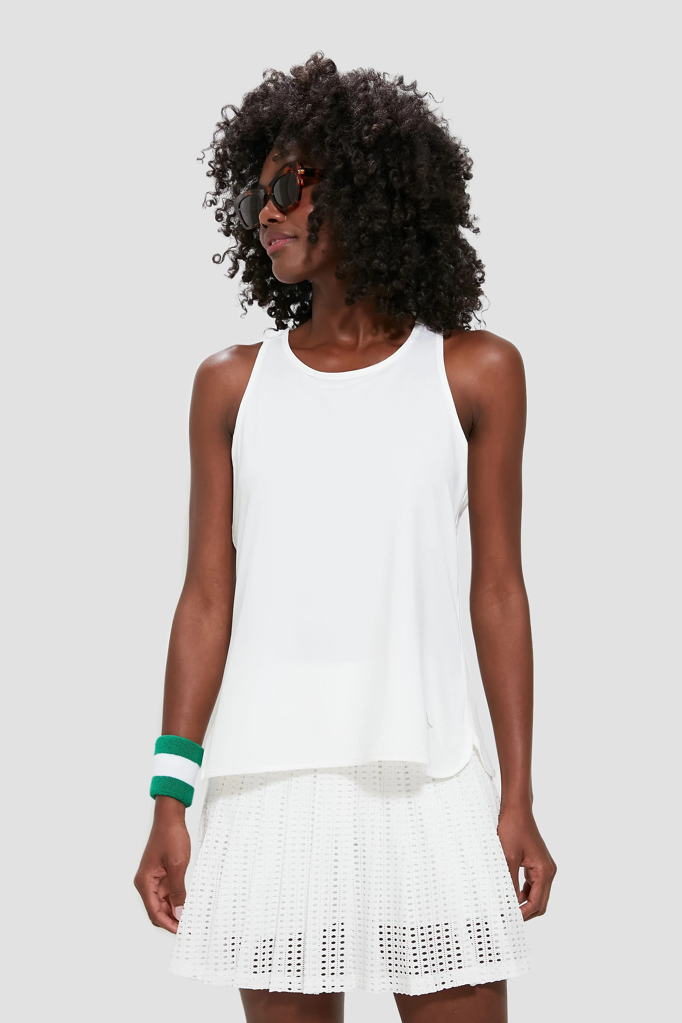 White Cane Racerback Tank 
                Tnuck Sport | Tuckernuck (US)