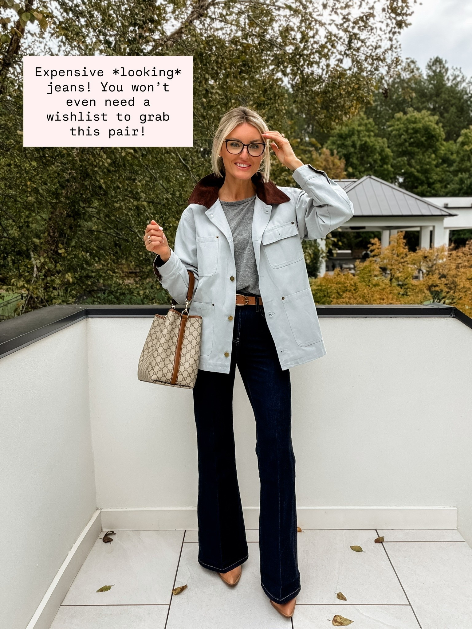 These jeans are literally under $30, but look designer! Love the dark wash too for fall & winter! Wearing S/25!

Loverly Grey, Amazon, barn jacket, fall outfit, dark wash jeans, Walmart