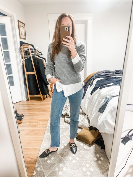 Ootd, momfit, dailies, what to wear, fall capsule // wear with any shoe jeans // magic jeans 