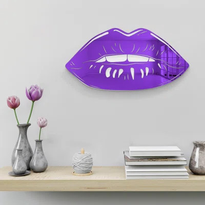 Cool Lips Silhouette Mirror Wall Decor | Wayfair North America