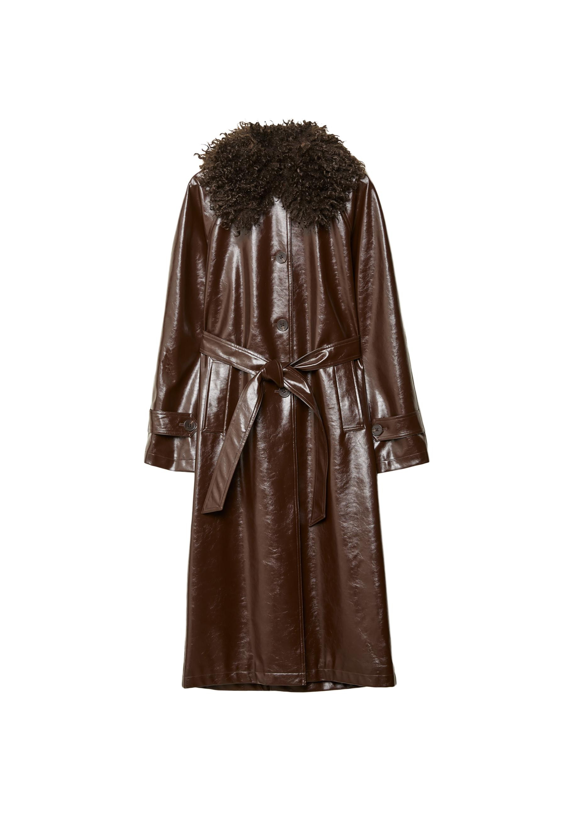 Long trench similicuir - Tout afficher femme | Stradivarius France | Stradivarius (FR)