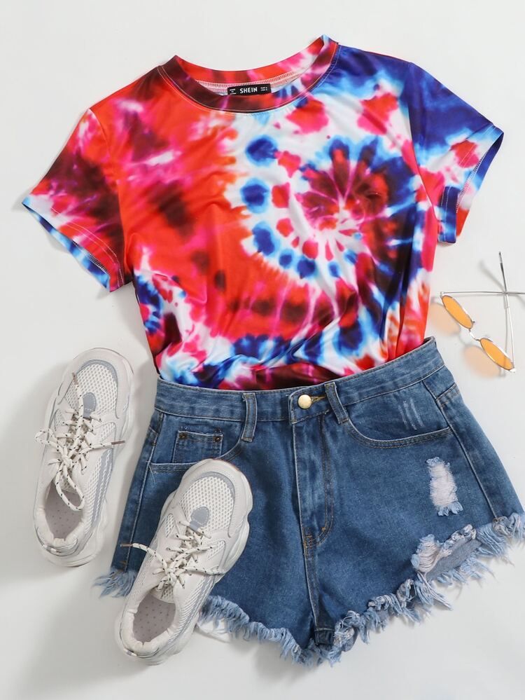 SHEIN Tie Dye Top | SHEIN