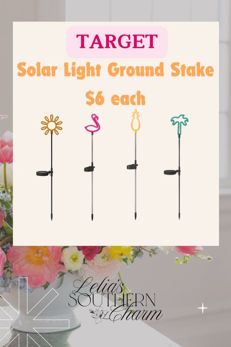 These fun solar light ground stakes are so cute!! $6 each! I definitely want to grab the palm tree 🌴 one for my patio! 😍

#LTKHome #LTKParties #LTKFindsUnder50