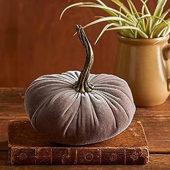 Amazon.com: Choose a Set of 3 Small Velvet Pumpkins, Handmade Home Decor, Holiday Mantle Decor, F... | Amazon (US)