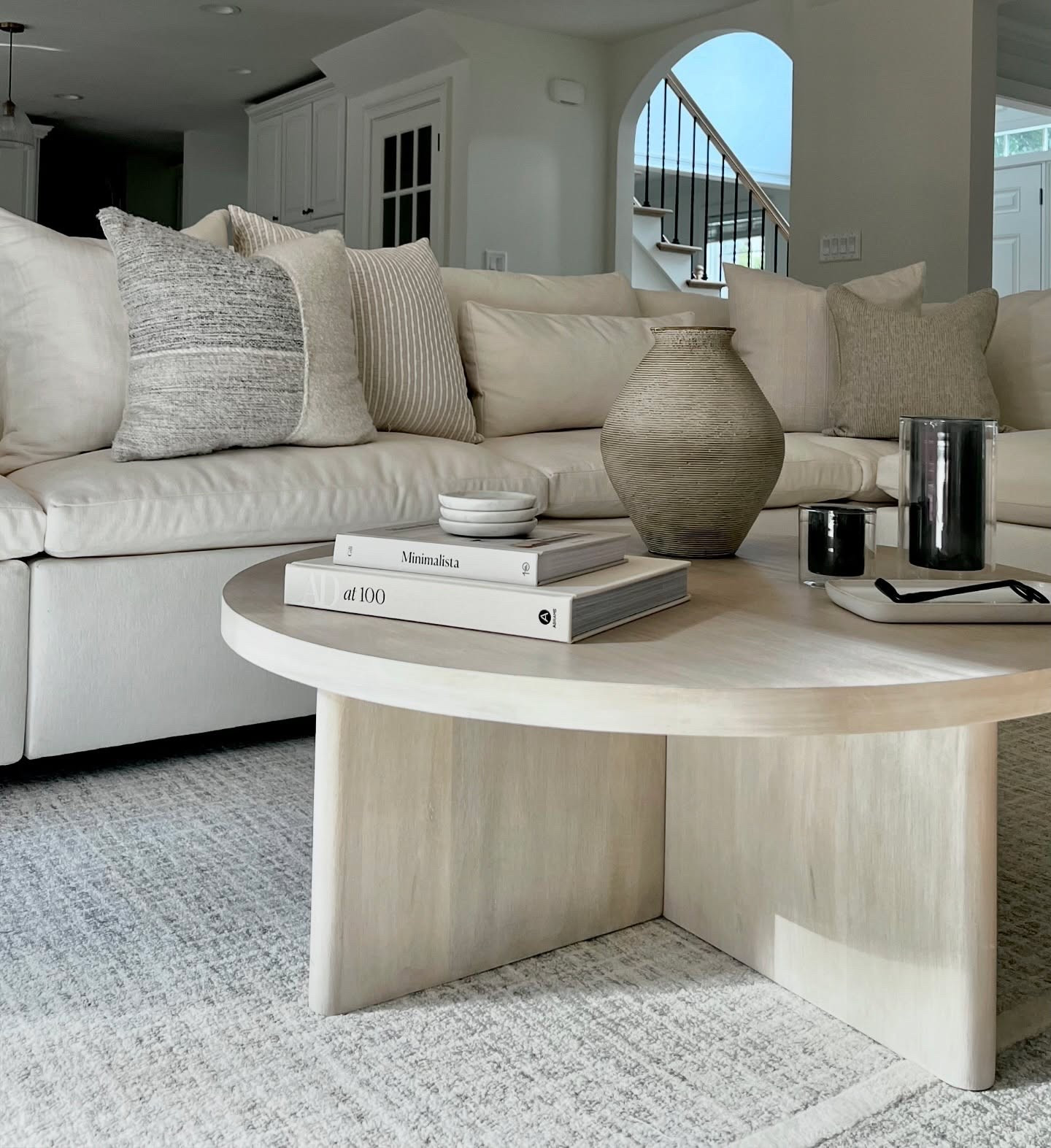 Wednesday morning living room inspo ft. the new Chris Loves Julia x Loloi rug we ordered on prime day! The color is more blue in person and I love how it’s tying this coastal elegant room together! 

 #livingroom #livingroomdecor #livingroomdesign #interiordesign #coastalelegance #interiordesigninspo #styleinspiration #livingroominspiration #mypotterybarn