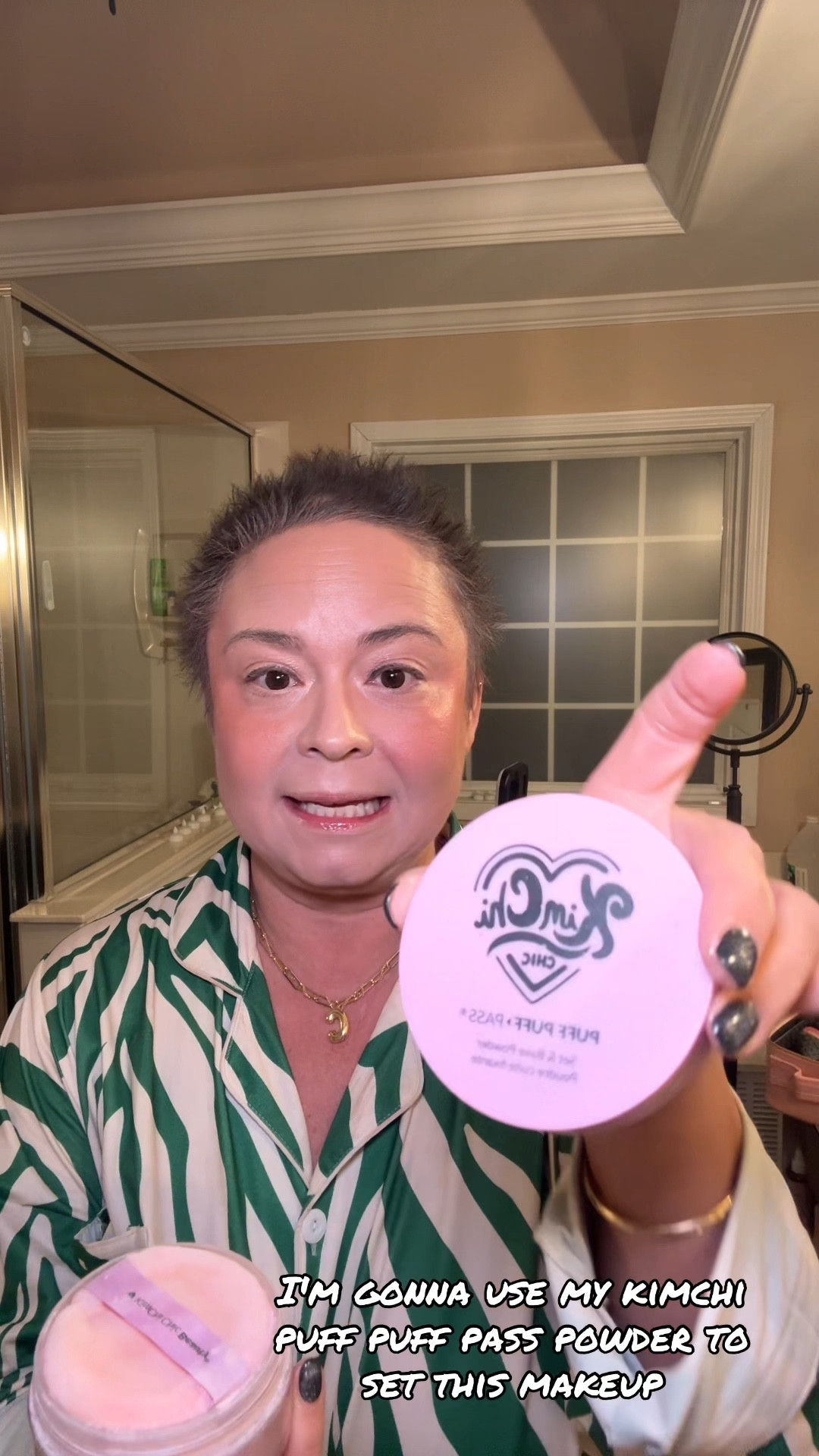 Kim Chi puff puff pass setting powder 

#LTKBeauty