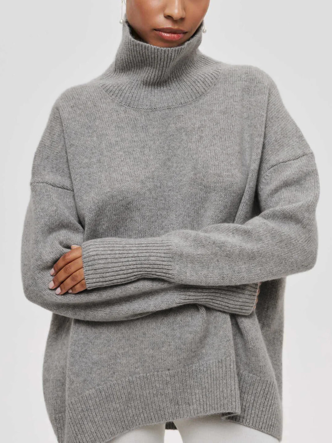 Cloudless Sky Turtleneck Oversized Sweater | Commense