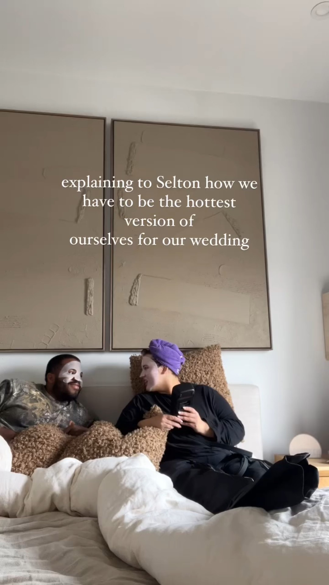 explaining to Selton how we have to be the hottest version of ourselves for our wedding

Skincare, wedding, beauty, face mask

#LTKBeauty #LTKWedding