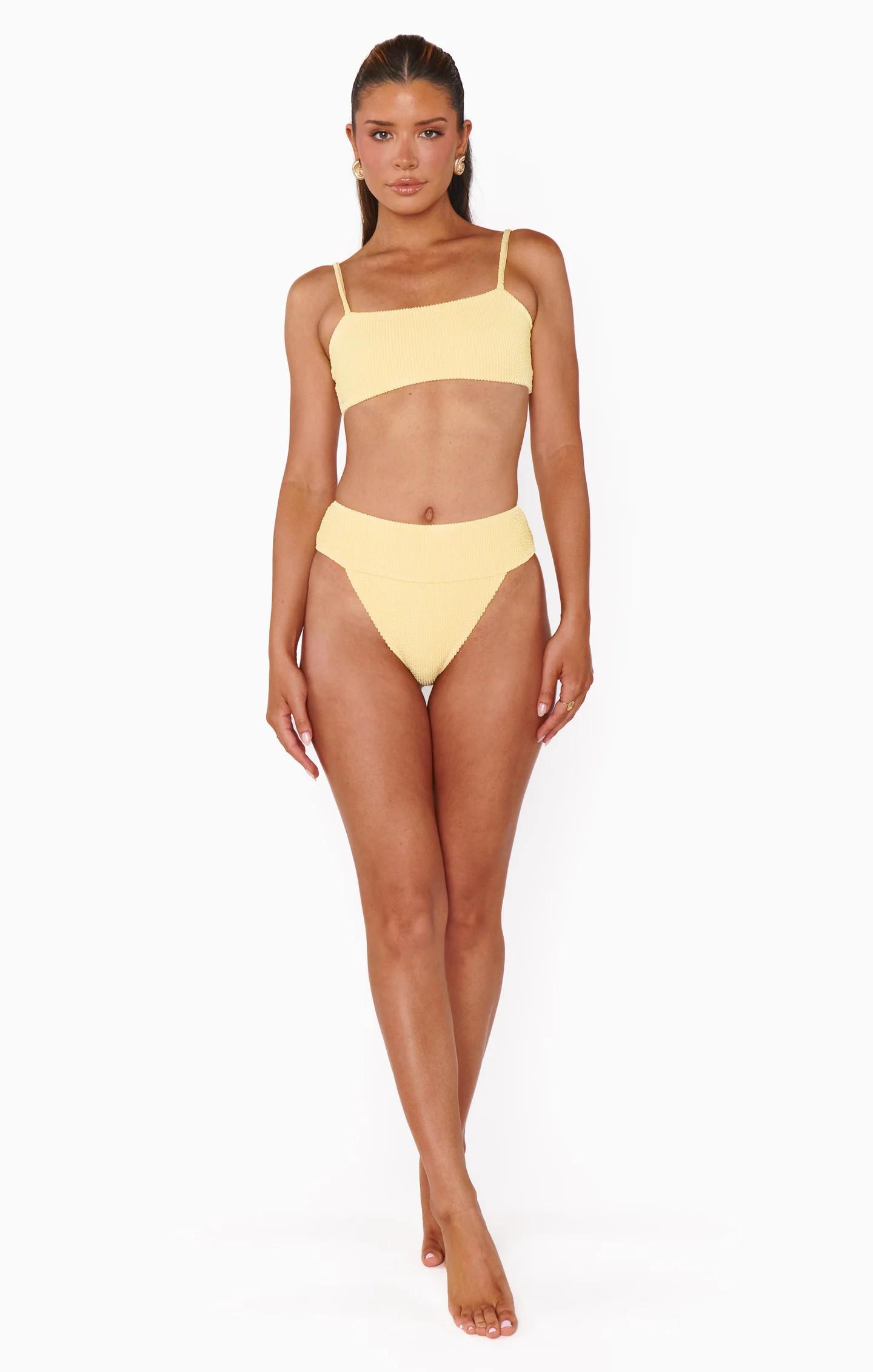 Del Rey Bottom ~ Butter Yellow Scrunch | Show Me Your Mumu