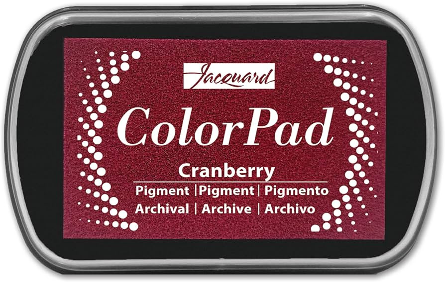 Jacquard ColorPad Archival Pigment Ink Stamp Pads- Cranberry - Acid Free - Non-Toxic - Excellent ... | Amazon (US)