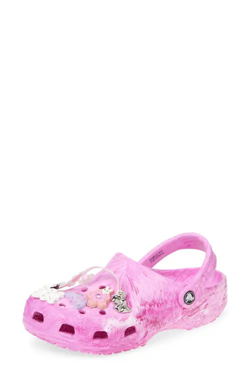 CROCS Classic Marbled Clog in Pink Swirl at Nordstrom, Size 10 Women's | Nordstrom