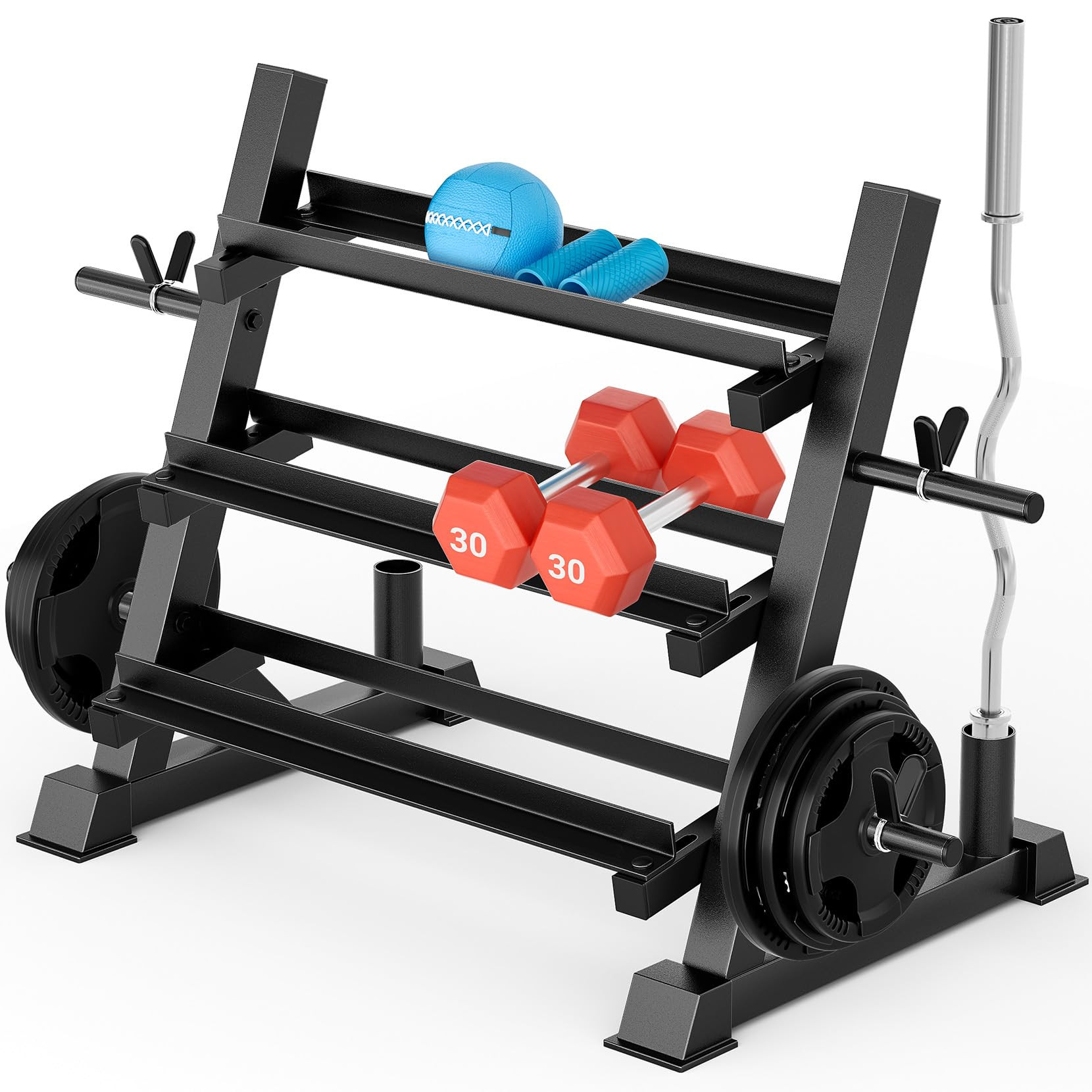 YOLEO Dumbbell Rack - 3 Tier & 5 Tier Compact Weight Rack for Dumbbell, Kettlebell, Barbell, Heav... | Amazon (US)