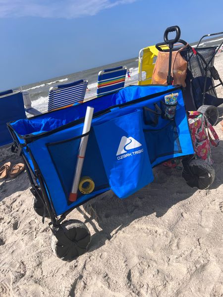 The BEST beach wagon I’ve ever used. Massive, but folds pretty compact. Rolls great in sand, without tipping over  

#LTKtravel #LTKunder100 #LTKswim