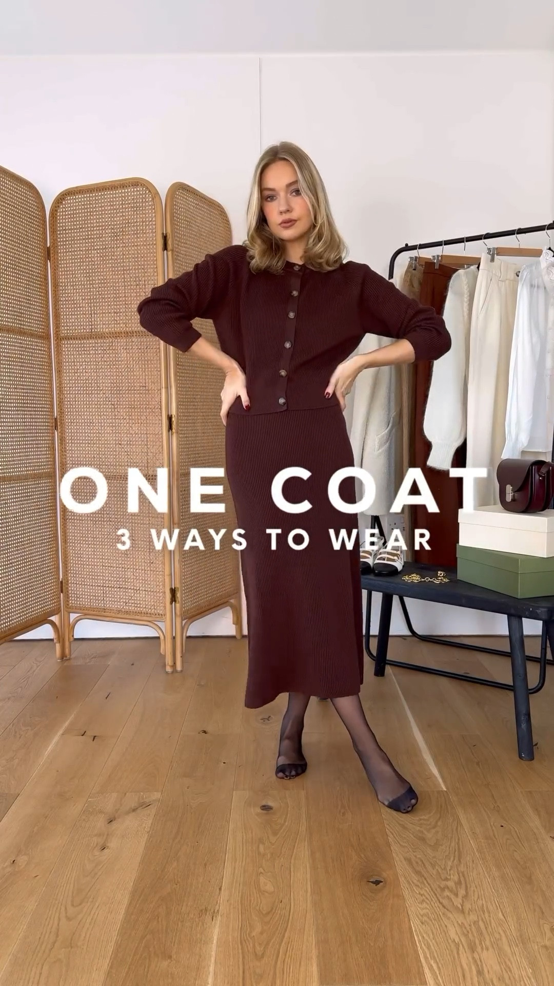 Brown button up cardigan, ribbed maxi skirt, knee high croc detailing boots, silver hoop earrings, cream fluffy wool coat, crossbody leather burgundy bag, wool knit jumper, white wide leg trousers, boots, white blouse, corduroy 

#LTKstyletip #LTKSeasonal #LTKeurope