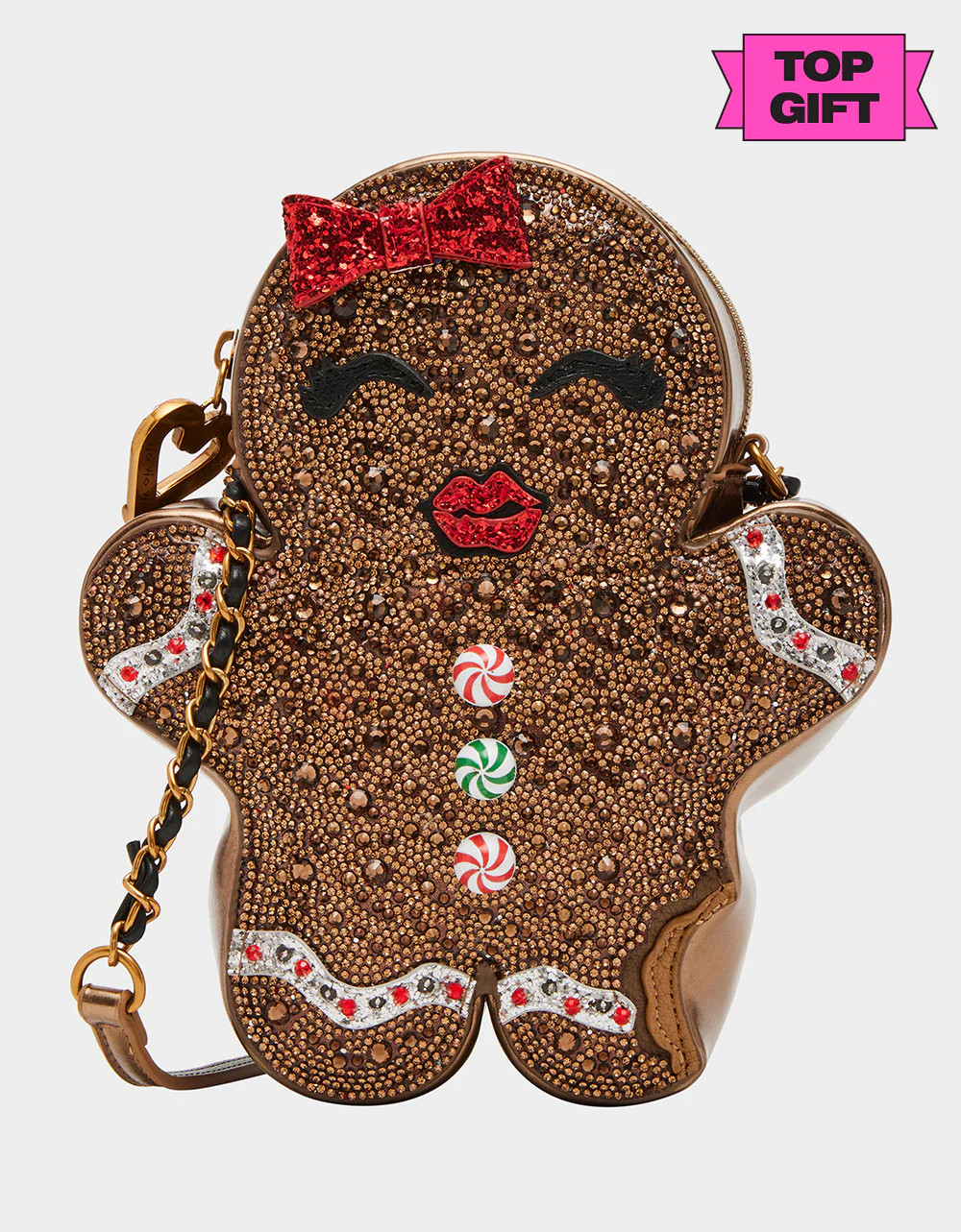 KITSCH SUGAR & SPICE GINGERBREAD BROWN | Holiday Handbags | Betsey Johnson