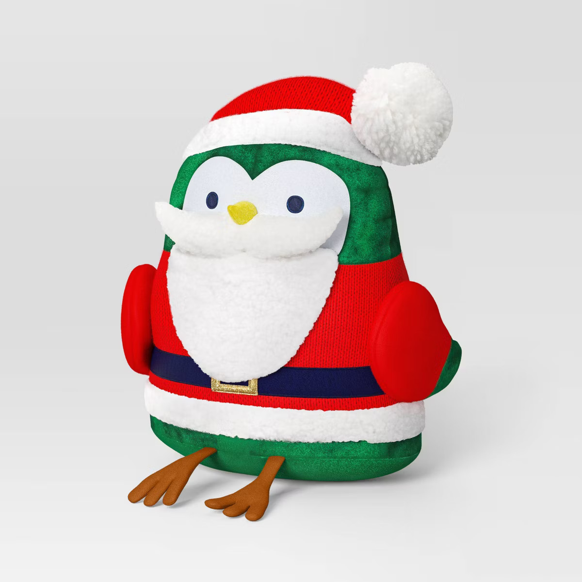 Featherly Friends™ Bird Dressed as Santa Christmas Novelty Throw Pillow - Wondershop™ | Target